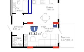 Продажа 1-комнатной квартиры, 37.32 м² - Продажа квартир в монолитно-каркасном доме в Казахстане - страница 5