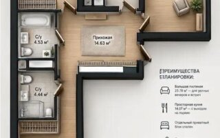 Продажа 3-комнатной квартиры, 100.4 м² - Продажа трехкомнатных квартир от собственников в Алматы