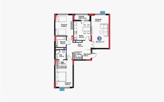 Продажа 3-комнатной квартиры, 95.92 м², ул. Нурмагамбетова, дом  17 стр - Продажа  трехкомнатных квартир в Астане с фото