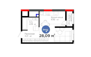 Продажа 1-комнатной квартиры, 30 м², ул. Е-908, дом  23 стр - Продажа  однокомнатных квартир в новостройках Астаны без посредников