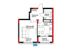 Продажа 1-комнатной квартиры, 42.5 м² - Продажа квартир от собственников в Астане