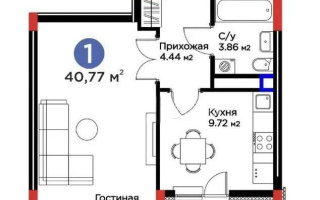 Продажа 1-комнатной квартиры, 40.77 м² - Продажа однокомнатных квартир в р-не Сарайшык Астаны - страница 2