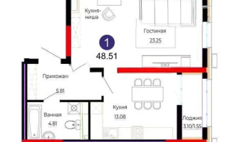 Продажа 1-комнатной квартиры, 48.51 м², ул. Е-882, дом  7 - Продажа  однокомнатных квартир в новостройках Астаны без посредников