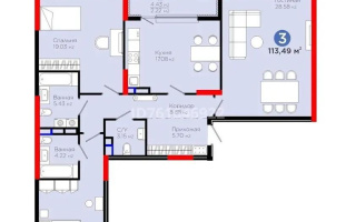 Продажа 3-комнатной квартиры, 113.49 м² - Продажа квартир в Казахстане - страница 16