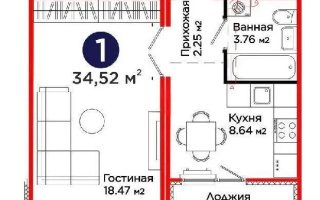 Продажа 1-комнатной квартиры, 35 м² - Продажа однокомнатных квартир от собственников в Астане - страница 34