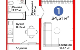Продажа 1-комнатной квартиры, 35 м², пр. Улы Дала, дом  14 - Продажа  однокомнатных квартир в Астане без посредников