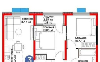 Продажа 3-комнатной квартиры, 53 м², ул. Момышулы, дом  11/14а - Продажа  трехкомнатных квартир в новостройках Алматы без посредников