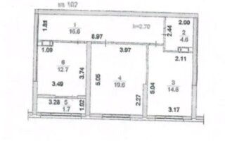 Продажа 3-комнатной квартиры, 70 м²
