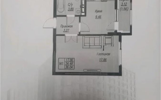 Продажа 1-комнатной квартиры, 36.4 м², ул. Е-496, дом  8 стр - Продажа  однокомнатных квартир в Астане с фото