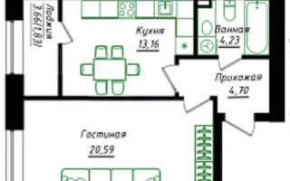 Продажа 2-комнатной квартиры, 43.44 м² - Продажа квартир в новостройках Астаны - страница 93