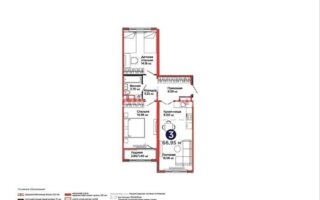 Продажа 3-комнатной квартиры, 68 м²