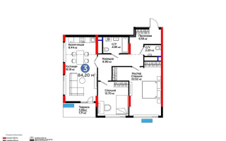 Продажа 3-комнатной квартиры, 85 м², пр. Туран, дом  57д - Продажа  трехкомнатных квартир в Астане
