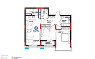 Продажа 3-комнатной квартиры, 79.24 м²