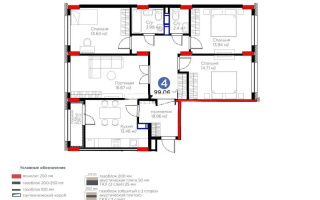 Продажа 4-комнатной квартиры, 99.6 м², пр. Аль-Фараби, дом  46/24 - Продажа  четырехкомнатных квартир в Астане без посредников с фото