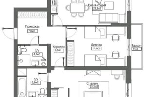 Продажа 3-комнатной квартиры, 87 м²