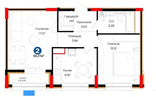 Продажа 2-комнатной квартиры, 55.77 м² - Продажа недвижимости в Астане - страница 8