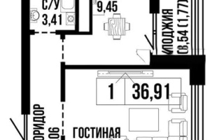 Продажа 1-комнатной квартиры, 36.91 м², ул. Байтурсынова, дом  47 - Продажа квартир в Казахстане