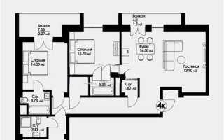 Продажа 4-комнатной квартиры, 106 м², ул. Салыкова, дом  40 - Продажа  четырехкомнатных квартир в новостройках Алматы