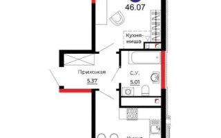 Продажа 2-комнатной квартиры, 46.7 м², ул. Е-429, дом  14/1 - Продажа  двухкомнатных квартир в Астане без посредников с фото