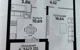Продажа 1-комнатной квартиры, 39.8 м², ул. Байтурсынова, дом  47 стр - Продажа  однокомнатных квартир в новостройках Астаны без посредников