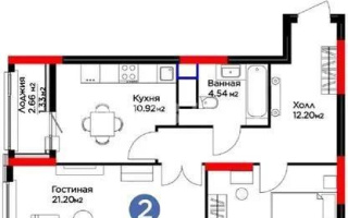 Продажа 2-комнатной квартиры, 64.34 м², пр. Туран, дом  55/12 - Продажа квартир в Астане