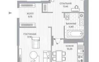 Продажа 2-комнатной квартиры, 55.5 м², ул. Байтурсынова, дом  10/3 - Продажа  двухкомнатных квартир в новостройках Астаны без посредников