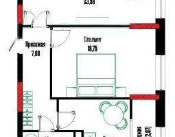 Продажа 2-комнатной квартиры, 67.16 м², ул. Бухар жырау, дом  12/2 - Продажа  двухкомнатных квартир в новостройках Астаны