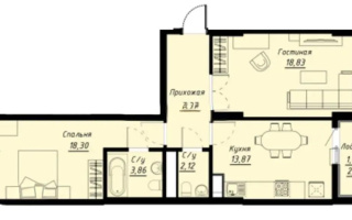 Продажа 2-комнатной квартиры, 67.5 м², ул. Е-430, дом  1 стр - Продажа  двухкомнатных квартир в Астане