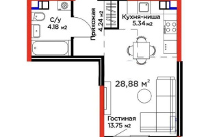 Продажа 1-комнатной квартиры, 28.88 м² - Продажа квартир в новостройках Алматы - страница 14