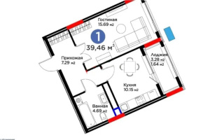 Продажа 1-комнатной квартиры, 40 м², ул. Бухар жырау, дом  33 - Продажа  однокомнатных квартир в Астане