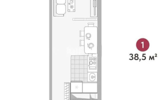 Продажа 1-комнатной квартиры, 38.5 м², ул. Момышулы, дом  100 стр - Продажа квартир в Казахстане