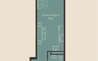 Продажа 1-комнатной квартиры, 39.36 м², ул. Момышулы, дом  100 стр - Продажа  однокомнатных квартир в Алматы без посредников с фото