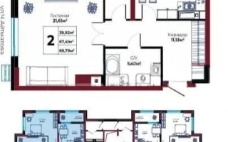 Продажа 2-комнатной квартиры, 69.79 м² - Продажа  двухкомнатных квартир в новостройках Астаны - страница 4