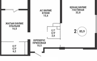 Продажа 2-комнатной квартиры, 86 м², пр. Аль-Фараби, дом  41/7 - Продажа квартир в Алматы