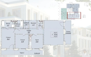 Продажа 3-комнатной квартиры, 117.21 м², мкр-н Мирас, дом  73 - Продажа  трехкомнатных квартир в Алматы с фото