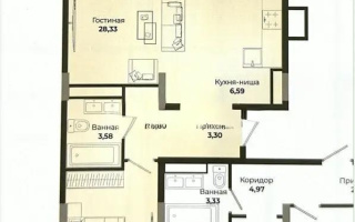 Продажа 2-комнатной квартиры, 64.3 м², ул. Сыганак, дом  4 стр - Продажа квартир в Астане