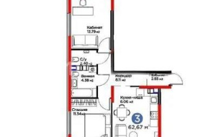 Продажа 2-комнатной квартиры, 62 м², мкр-н Гажайып, дом  33 - Продажа  двухкомнатных квартир в новостройках Алматы