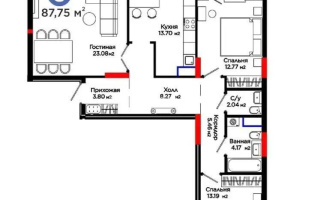 Продажа 3-комнатной квартиры, 87.75 м², ул. Е-321, дом  6/2 - Продажа квартир в новостройках Астаны с фото