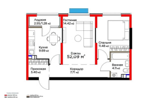 Продажа 2-комнатной квартиры, 52 м², мкр. Гажайып, дом  33 - Продажа квартир в Казахстане