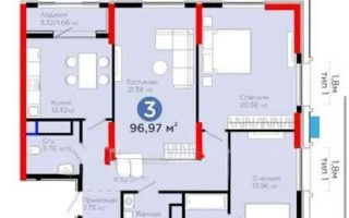 Продажа 3-комнатной квартиры, 96.97 м² - Продажа квартир от собственников в Астане - страница 106