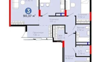 Продажа 3-комнатной квартиры, 90.37 м² - Недвижимость в Астане - страница 20