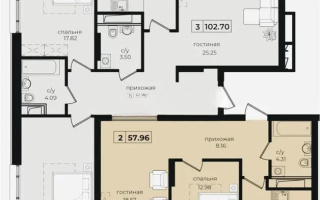Продажа 3-комнатной квартиры, 102.7 м², ул. Анет баба, дом  4 - Продажа  трехкомнатных квартир в новостройках Астаны с фото