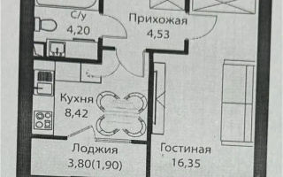 Продажа 1-комнатной квартиры, 35.2 м² - Продажа  однокомнатных квартир в Астане без посредников