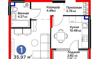 Продажа 1-комнатной квартиры, 36 м² - Продажа квартир в новостройках Алматы без посредников - страница 34