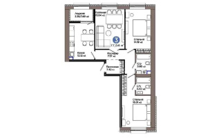Продажа 3-комнатной квартиры, 77.6 м², пр. Улы Дала, дом  5 стр - Продажа  трехкомнатных квартир в новостройках Астаны