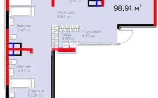 Продажа 3-комнатной квартиры, 98.9 м² - Продажа  трехкомнатных квартир в новостройках Алматы - страница 2