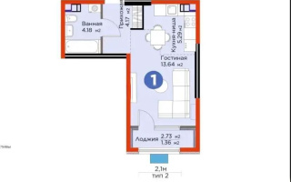 Продажа 1-комнатной квартиры, 28.65 м², мкр-н Гажайып, дом  11/15а - Продажа  однокомнатных квартир в Алматы с фото