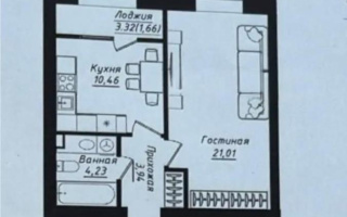 Продажа 1-комнатной квартиры, 41.3 м², ул. Нажимеденова, дом  5/1 - Продажа  однокомнатных квартир в новостройках Астаны