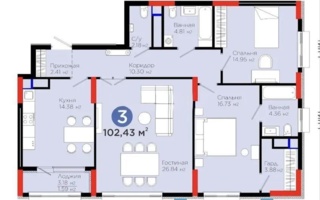 Продажа 3-комнатной квартиры, 102.9 м² - Продажа недвижимости в Астане - страница 16
