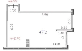 Продажа 2-комнатной квартиры, 47.2 м² - Продажа квартир в Наурызбайском р-не Алматы